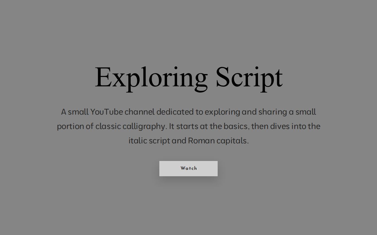 Exploring script